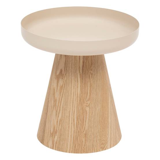 Table à café D40 Hercyna beige métal et bois Atmosphera - Image 1