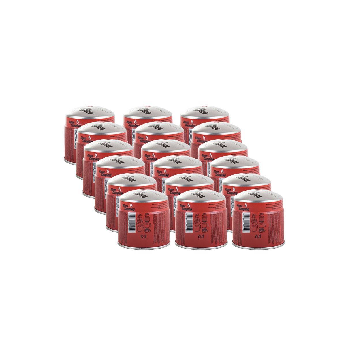 ALPEN - Pack 18 cartouches gaz 190g Butane Propane perçable sécurité stop-gaz - Image 1