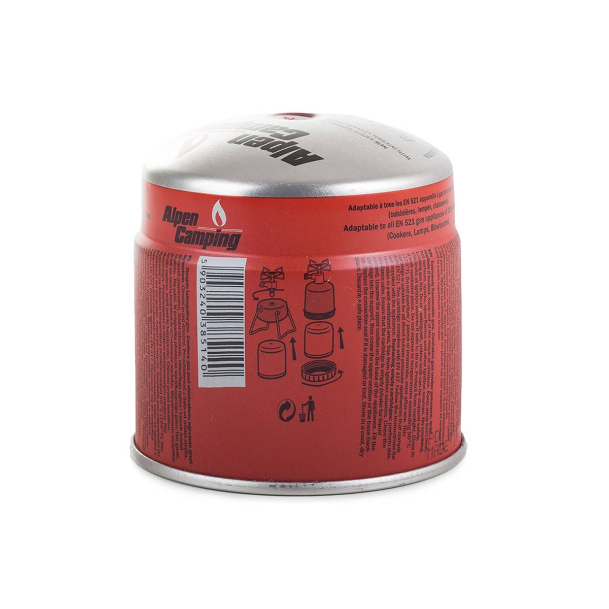 ALPEN - Pack 18 cartouches gaz 190g Butane Propane perçable sécurité stop-gaz - Image 3