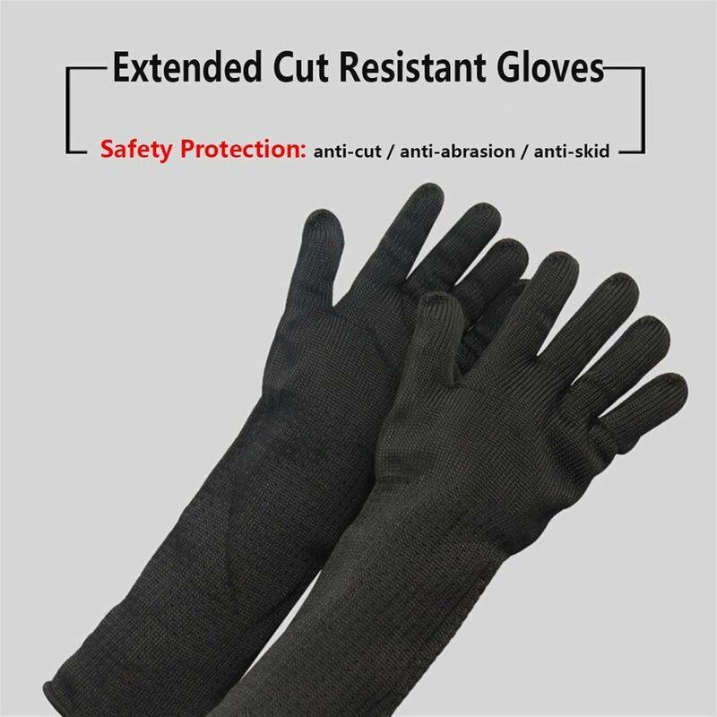 Gants de travail (taille/35-40CM) résistants aux morsures, gants de manutention d'animaux résistants aux morsures pour le soudage, gants de protection - Image 2