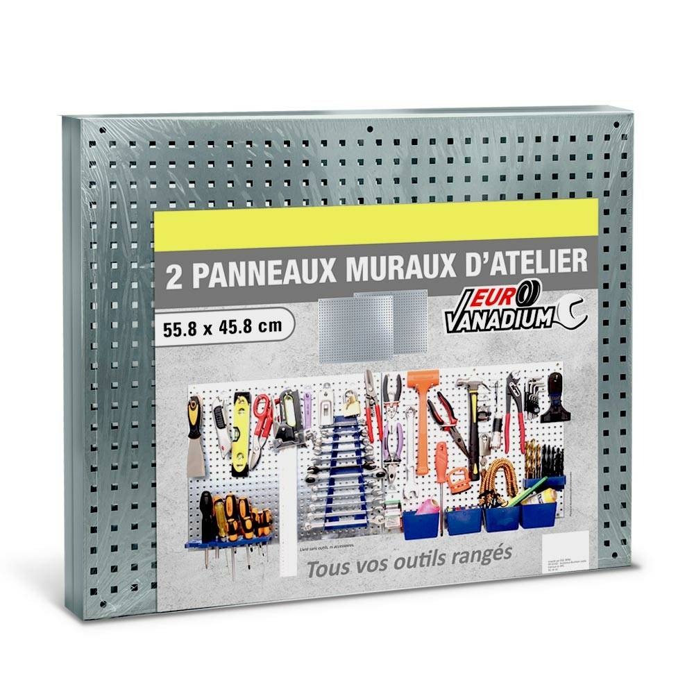 Panneau mural d'atelier en métal - Vendu par 2 - Image 3