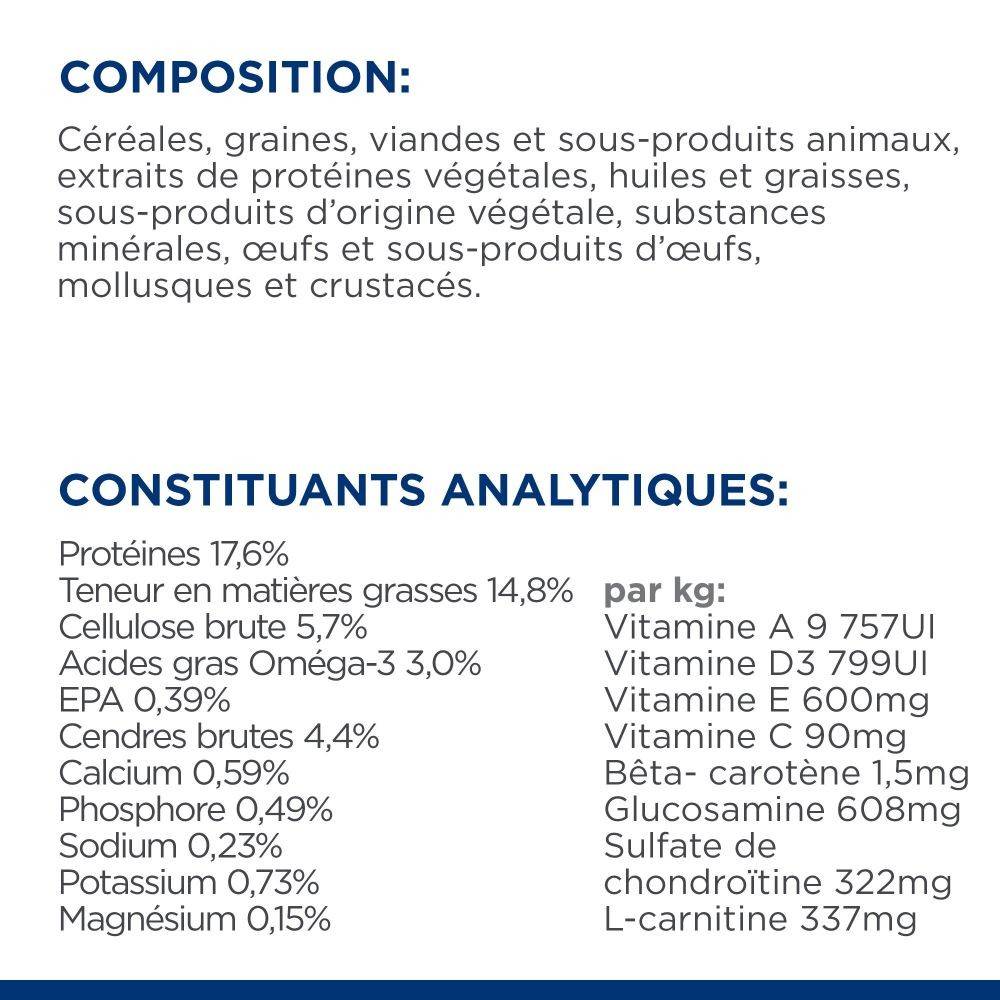 CROQUETTES CHIEN ADULT PRESCRIPTION DIETS J/D MOBILITY - HILL'S 16 kg - Image 8
