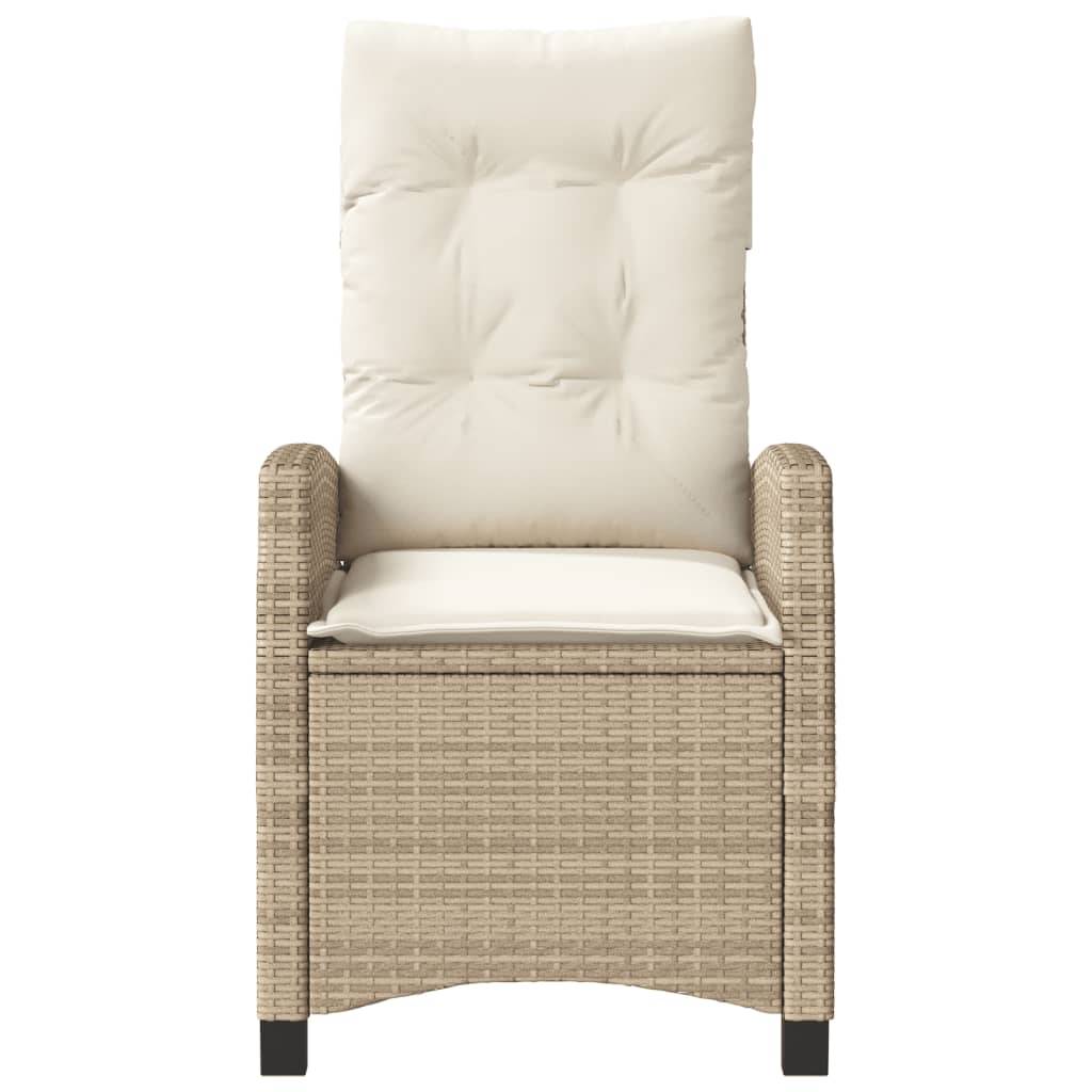 ComfortXL - Fauteuils de Jardin Relax Résine Tressée Dossier Inclinable pour Balcon Lot de 2 Beige – ComfortXL Outdoor Living - Image 5