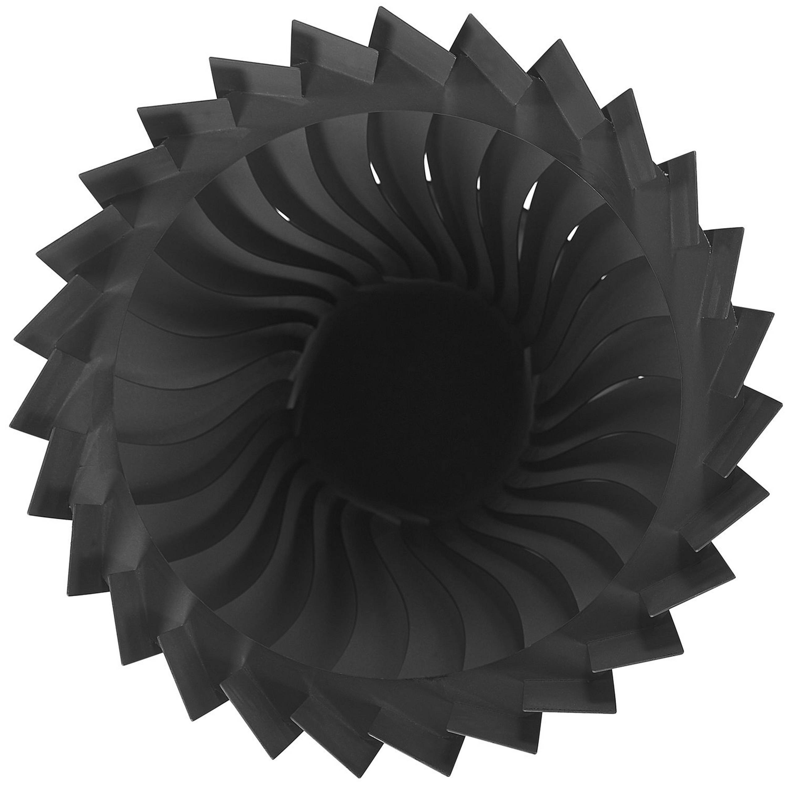 Beliani - Braséro Design au Charbon Chauffage Extérieur en Acier Noir Très Décoratif et Elégant Idéal pour Extérieurs Modernes et Industriels Beliani - Image 4