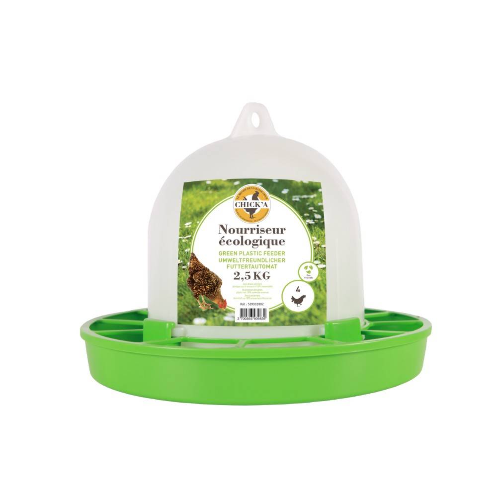 Chick'a - Nourrisseur à trémie ligne verte 2,5 kg CHICK'A - Image 1