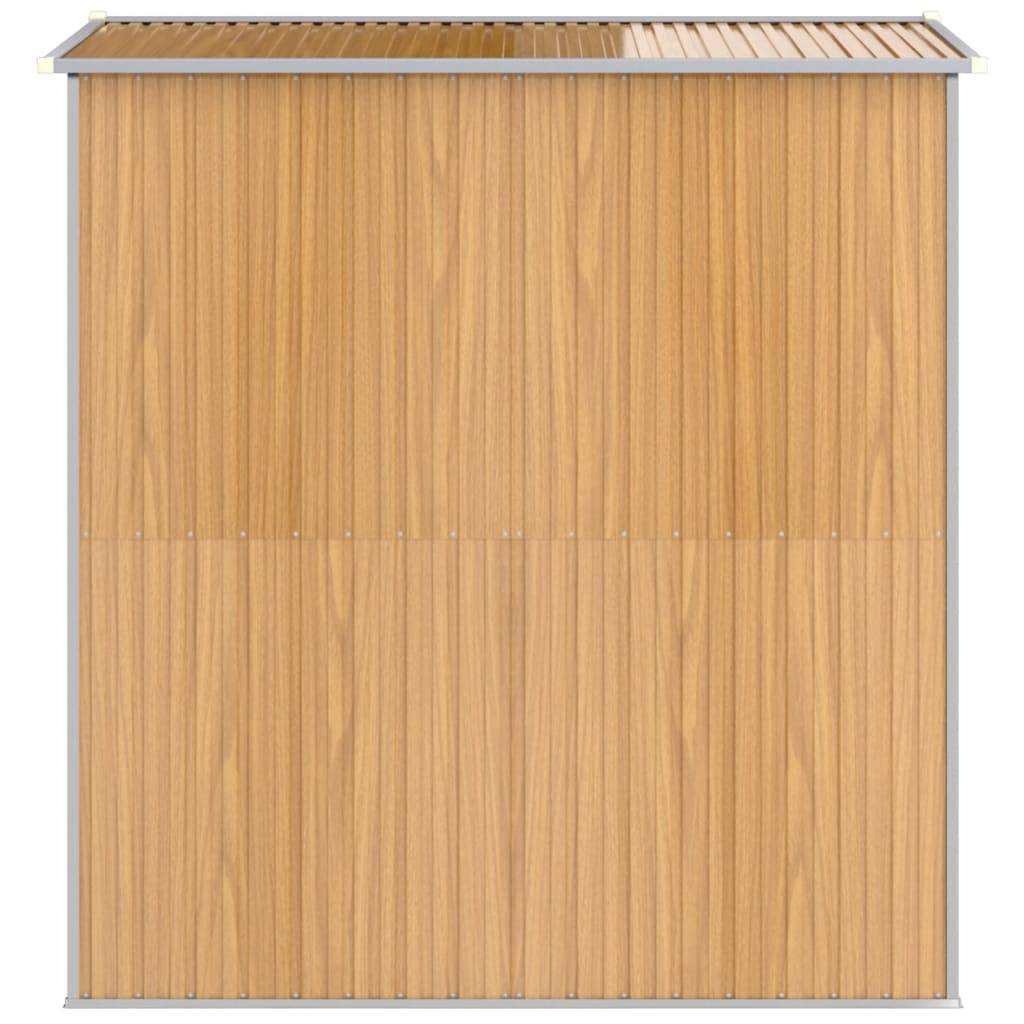 Vidaxl - Abri de jardin Marron clair 192x191x223 cm Métal galvanisé vidaXL 3147471 - Image 6