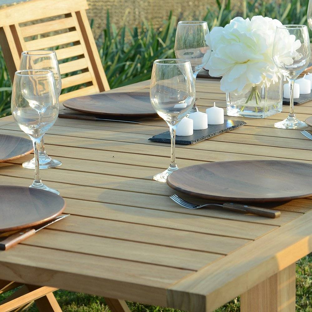 Salon de jardin teck massif Almeria, 8 places - TECK'Attitude - Image 3