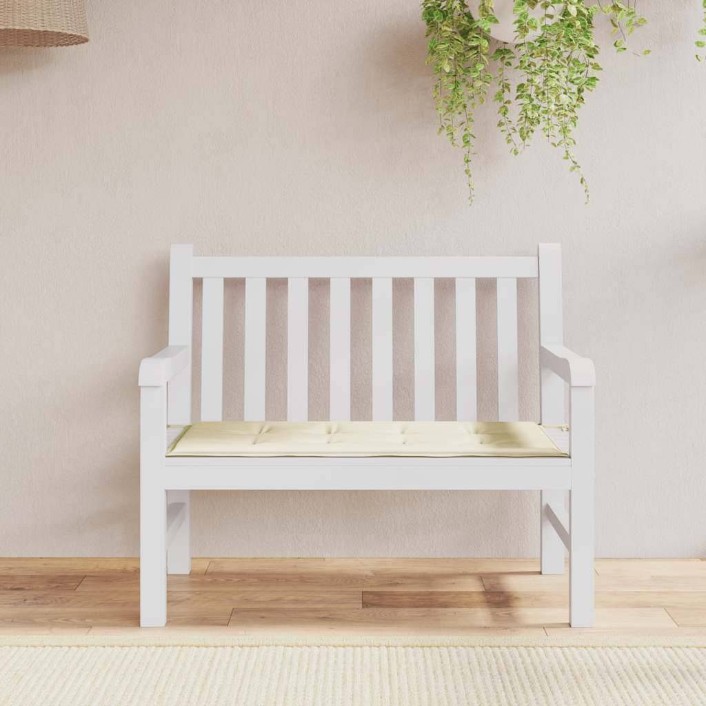 PANGIVO - Coussin de banc de jardin tissu Oxford crème 120 x 50 x 3 cm - PANGIVO - Image 1