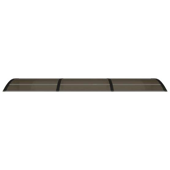 Grande Marquise de Porte 3m Polycarbonate Fumé Protection Solaire et Pluie Noir 300x75 cm – ComfortXL Outdoor Living - Image 4