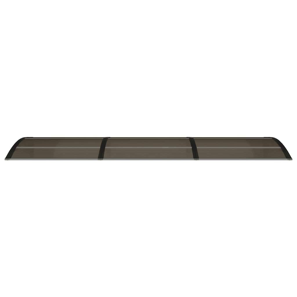 Grande Marquise de Porte 3m Polycarbonate Fumé Protection Solaire et Pluie Noir 300x75 cm – ComfortXL Outdoor Living - Image 4