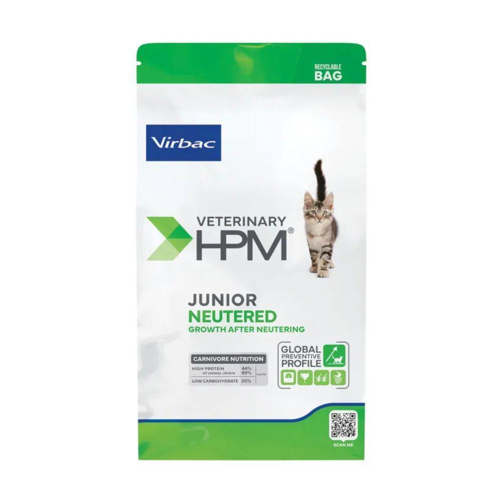 CROQUETTES CHAT VETERINARY HPM CAT JUNIOR NEUTERED - VIRBAC 400 g - Image 2