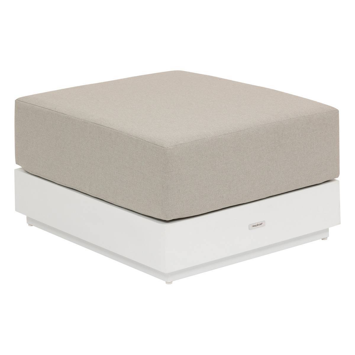 Hesperide - Pouf de jardin "Allure" blanc en aluminium traité en epoxy Hespéride - Image 1