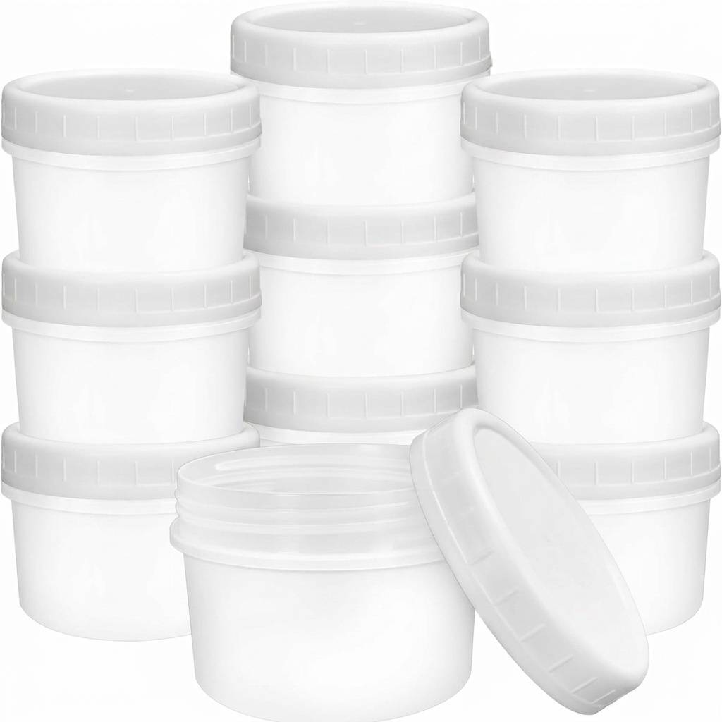20 contenants 8 oz, couvercles anti-fuite - Image 1