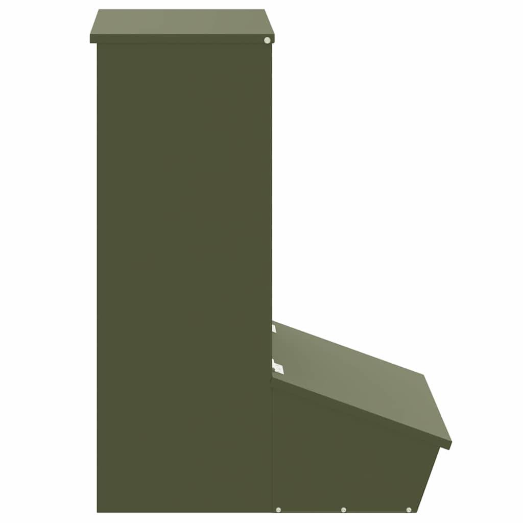 Vidaxl - Distributeur de porcs Vert olive 55 x 38 x 76 cm vidaXL 874637 - Image 6