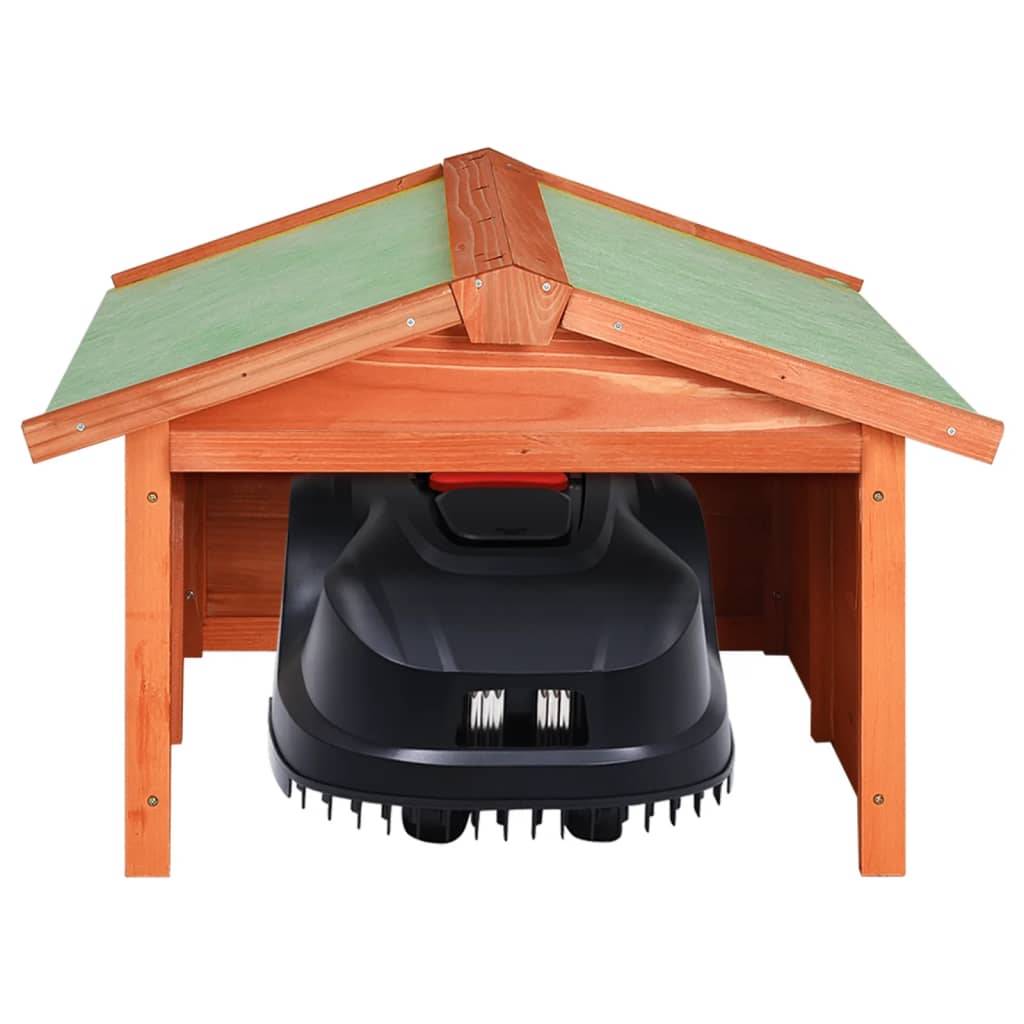 Abri pour tondeuse robot bois de sapin naturel 87 x 72 x 50 cm - PANGIVO - Image 3