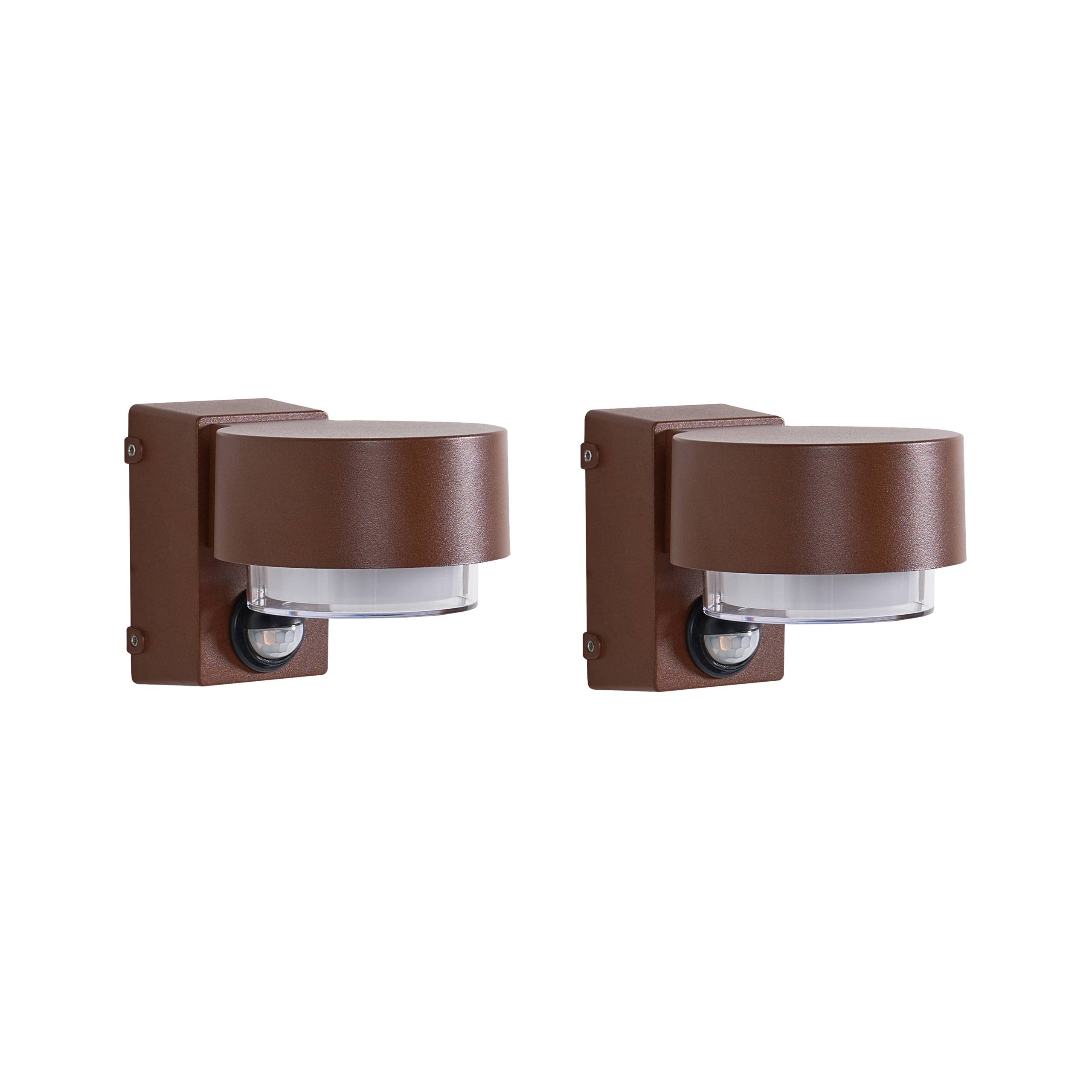 Beliani - Lampe murale pour l'extérieur Aluminium Marron GOVIA - Beliani - Image 2