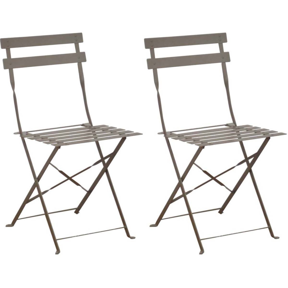 Alize - Chaises pliantes en acier Cuba (Lot de 2) - Image 1
