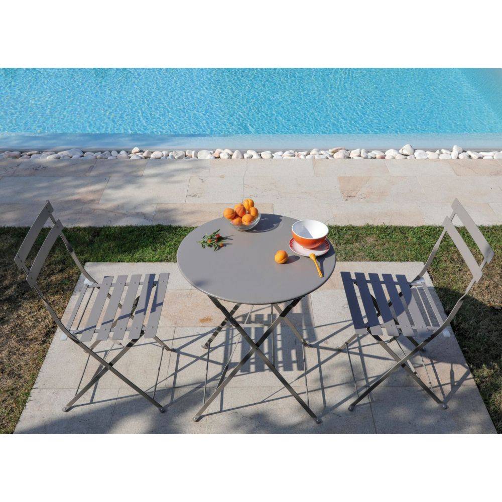 Alize - Chaises pliantes en acier Cuba (Lot de 2) - Image 4