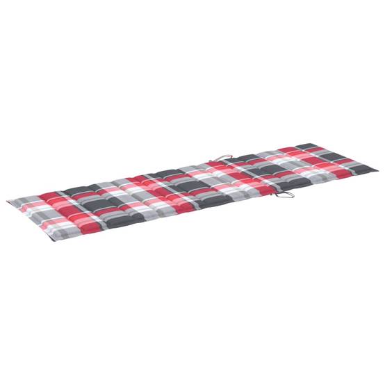 Chaise longue | Transat | Bain de soleil pliable avec coussin Bois d'acacia solide - Image 9