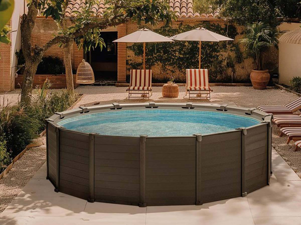 Piscine tubulaire Graphite ronde 4,78 x 1,24 m - Intex - Image 3