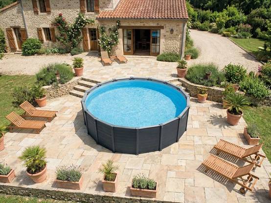 Piscine tubulaire Graphite ronde 4,78 x 1,24 m - Intex - Image 9