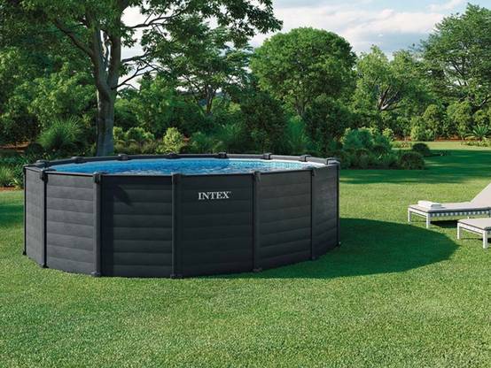 Piscine tubulaire Graphite ronde 4,78 x 1,24 m - Intex - Image 5