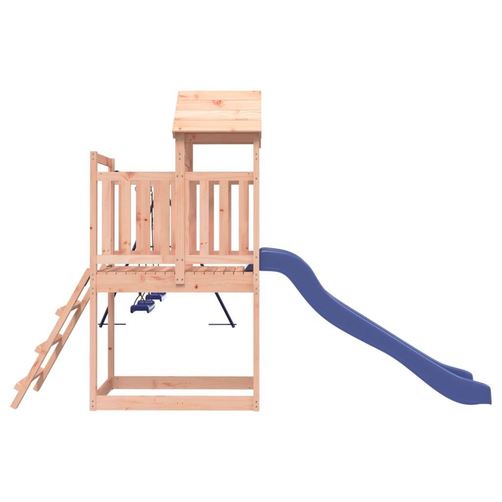 Helloshop26 - Aire de jeux d'extérieur balançoires toboggan portiques robuste jeux jardin 313 x 379 x 214 cm bois massif de douglas - Image 4