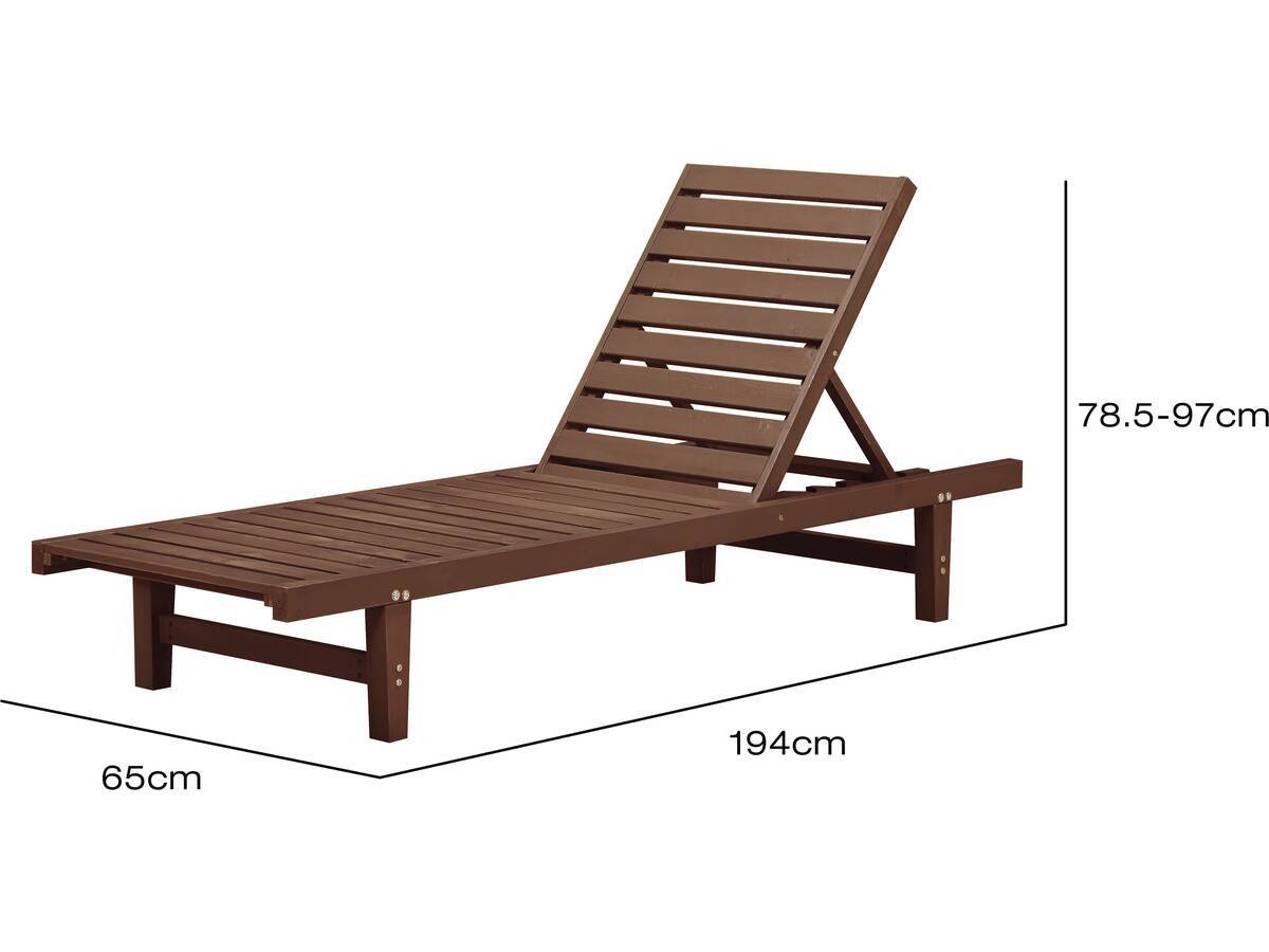 Habitat Et Jardin - Bain De Soleil En Bois "rawai" - Marron -habitat Et Jardin - Image 4