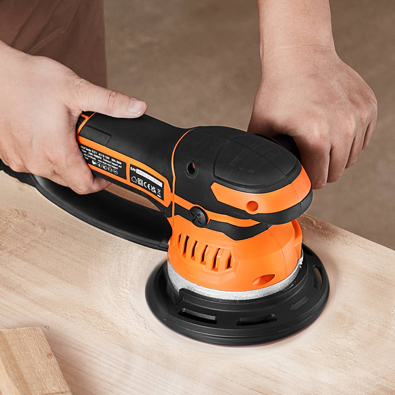 Vevor - VEVOR Ponceuse orbitale aléatoire 152 mm, 850 W, 6 vitesses. Pour bois. - Image 8