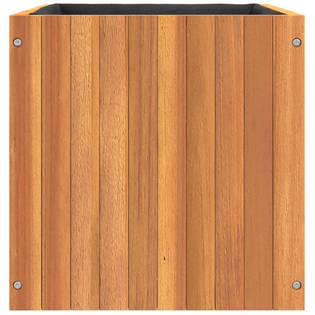 Jardinière bois d'acacia naturel 45 x 45 x 45 cm - PANGIVO - Image 6
