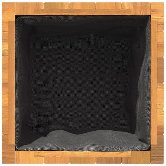 Jardinière bois d'acacia naturel 45 x 45 x 45 cm - PANGIVO - Image 8