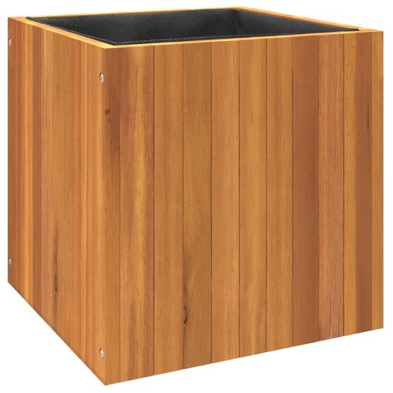 Jardinière bois d'acacia naturel 45 x 45 x 45 cm - PANGIVO - Image 7