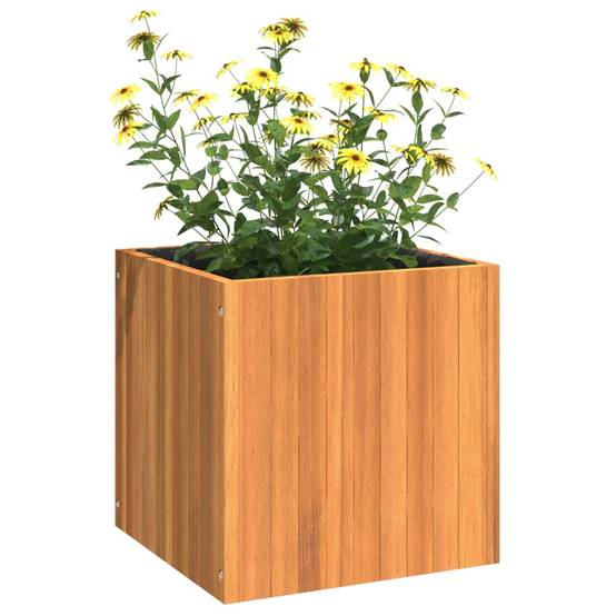 Jardinière bois d'acacia naturel 45 x 45 x 45 cm - PANGIVO - Image 4