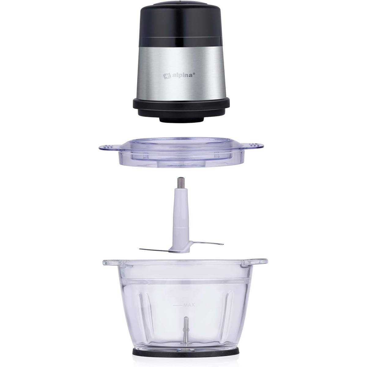 Alpina - Hachoir électrique 300W Mini mixeur 2 vitesses Bol 500 ml ALPINA - Image 3