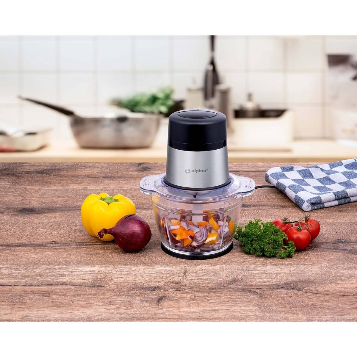 Alpina - Hachoir électrique 300W Mini mixeur 2 vitesses Bol 500 ml ALPINA - Image 5