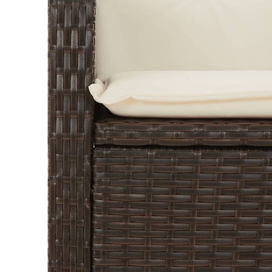 ComfortXL - Table et Chaises de Jardin 4 Personnes Inclinables 140cm Marron – ComfortXL Outdoor Living - Image 7
