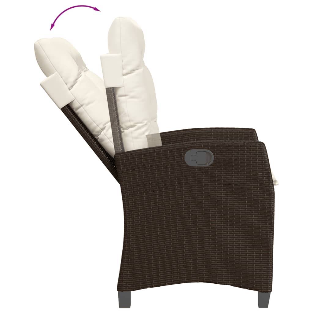ComfortXL - Table et Chaises de Jardin 4 Personnes Inclinables 140cm Marron – ComfortXL Outdoor Living - Image 6