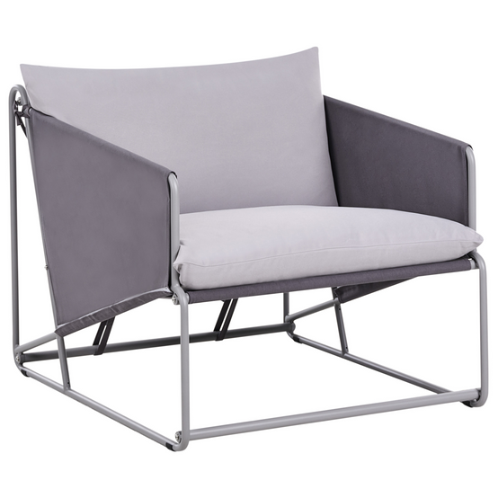 Chaise de jardin Acier Gris PONTE - Beliani - Image 1