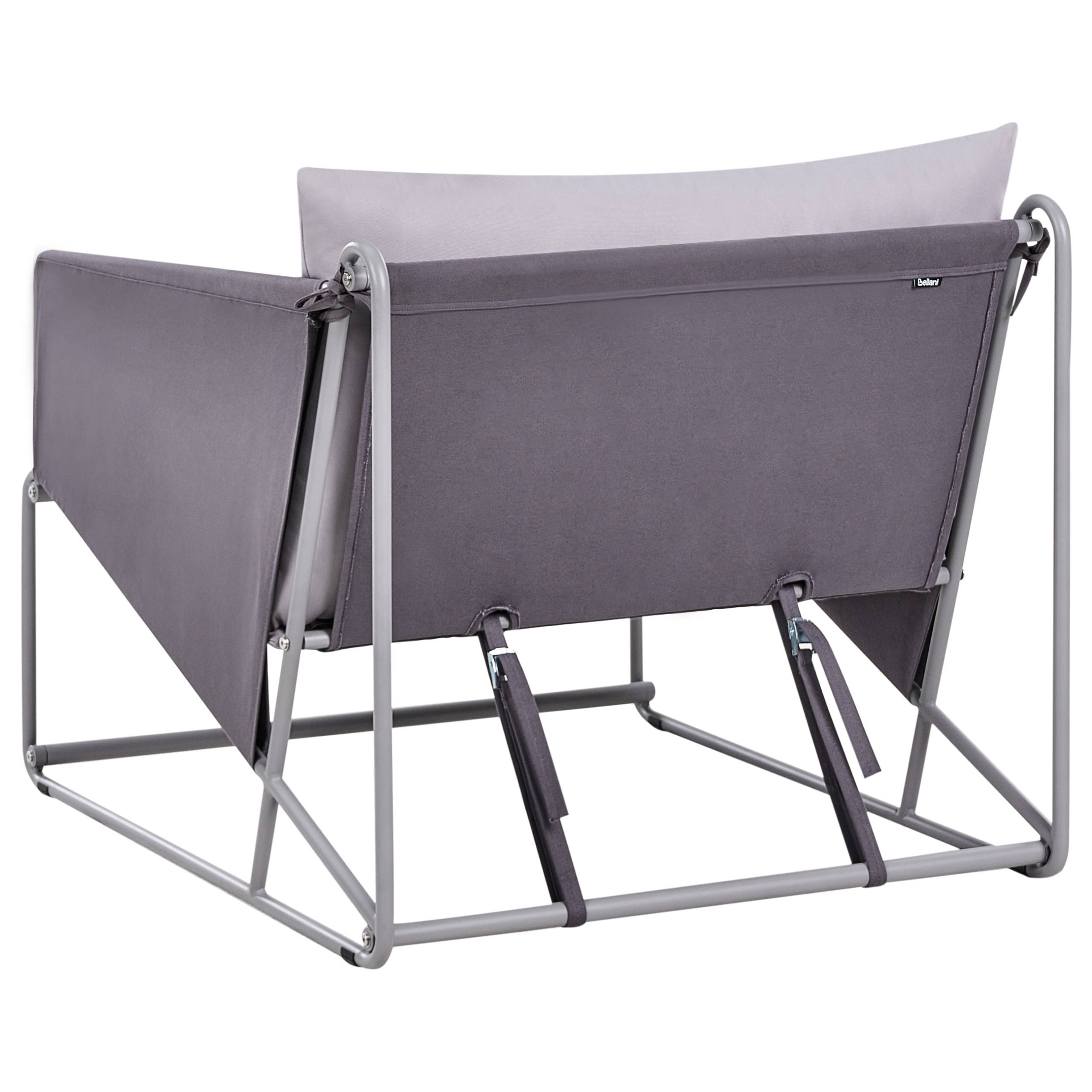 Chaise de jardin Acier Gris PONTE - Beliani - Image 6