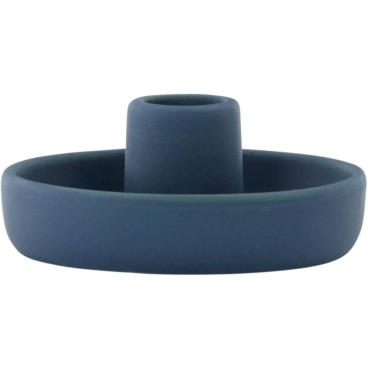 Venture Home - Bougeoir en grès Otis Bleu foncé - Image 1