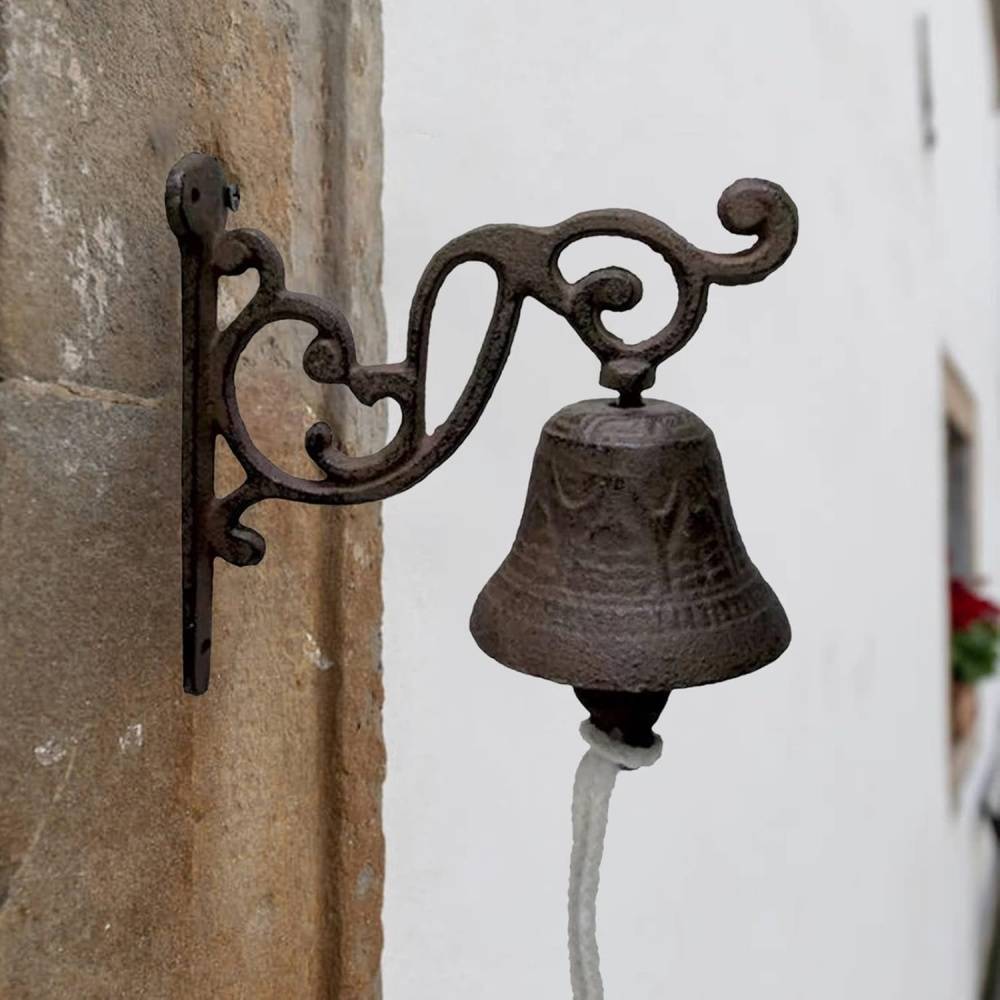 Cloche Murale- Vintage Fonte pour Porte Entrée Extérieur et Jardin - Living123 - Image 3