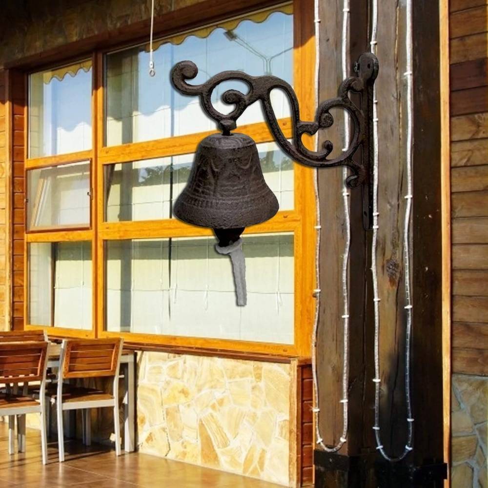 Cloche Murale- Vintage Fonte pour Porte Entrée Extérieur et Jardin - Living123 - Image 5