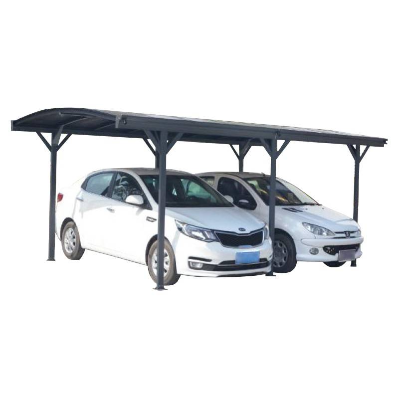 Carport autoportant 17m² aluminium polycarbonate 6mm anthracite X-Metal avec kit d'ancrage - Image 4