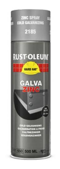 Primaire de protection Hard hat® Galva Zinc aérosol 500ml - RUST-OLEUM - 2185 - Image 1