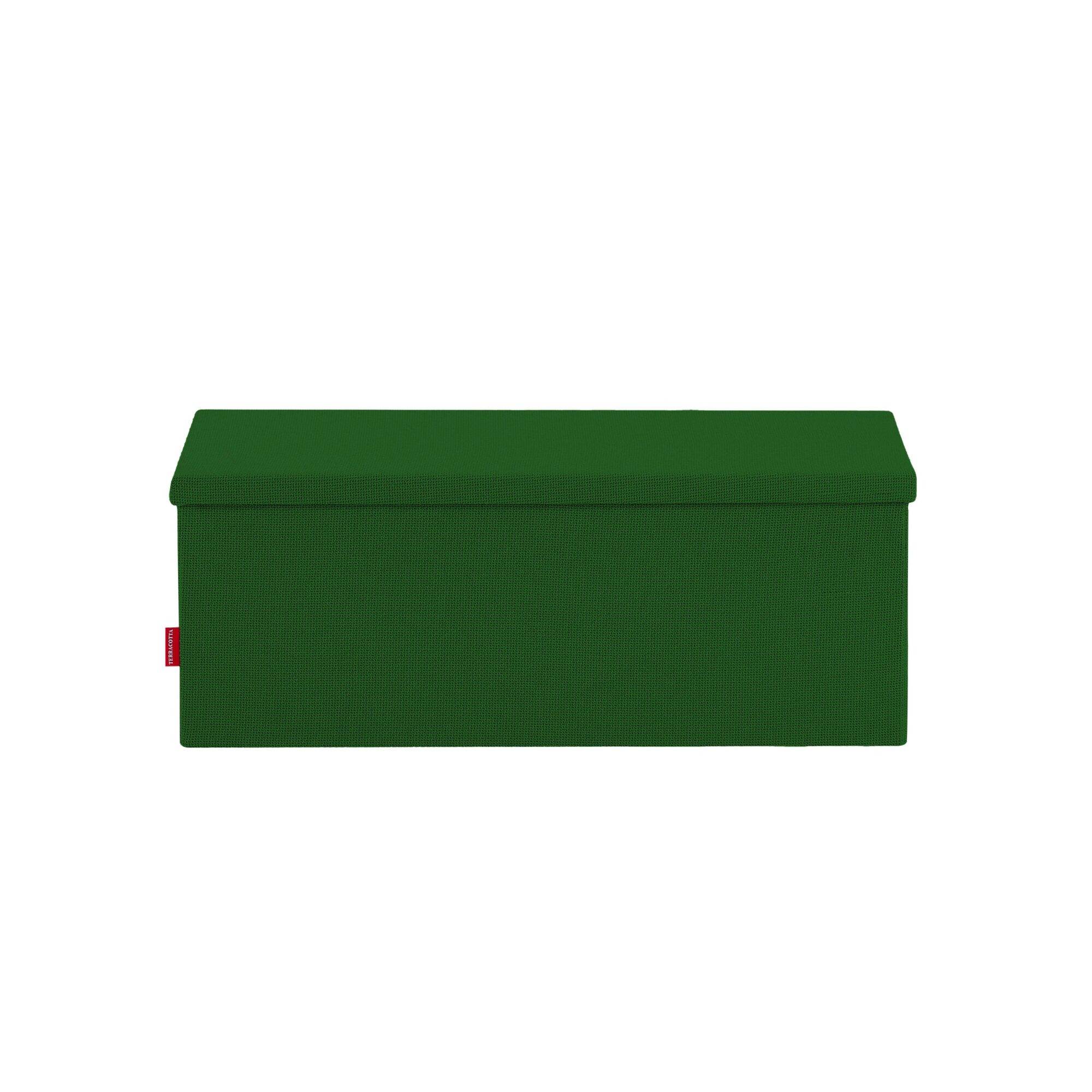 Table coffre Terracotta - Ouverture sur le dessus - Intérieur et extérieur - Couleur Vert - Image 2