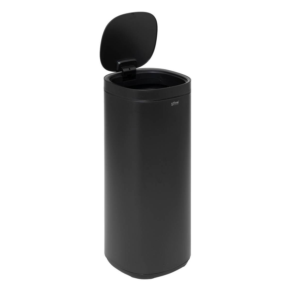 Poubelle en métal noir 50L - 5five - Image 3
