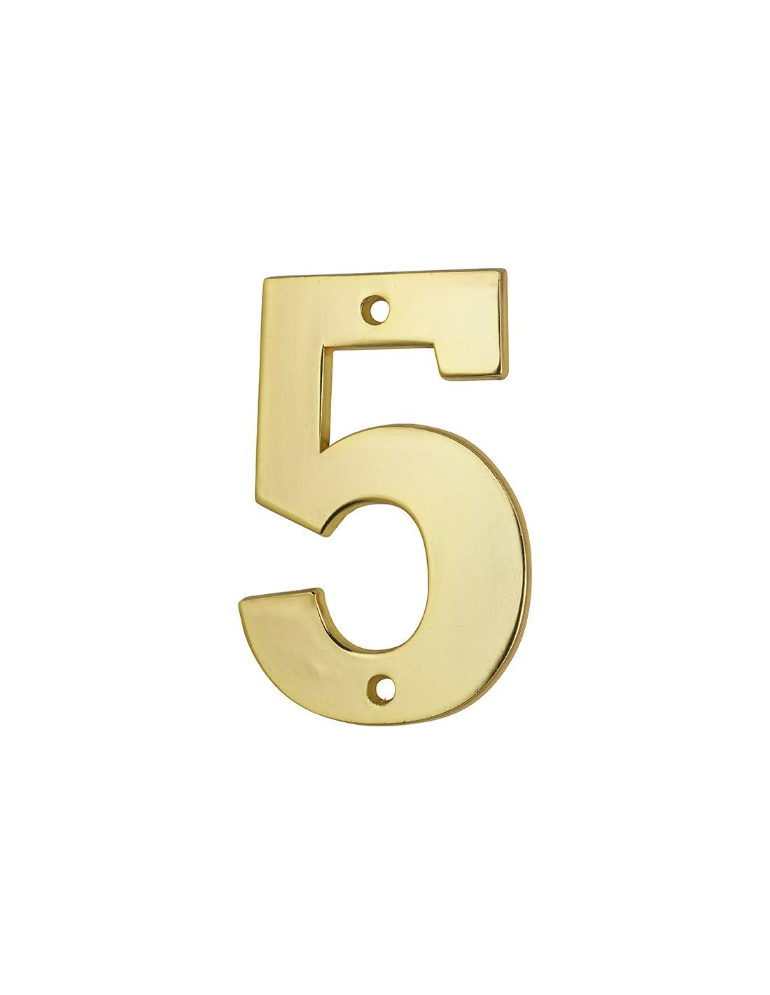 Chiffre 5, laiton, à visser, H.51mm, doré - THIRARD - Image 1