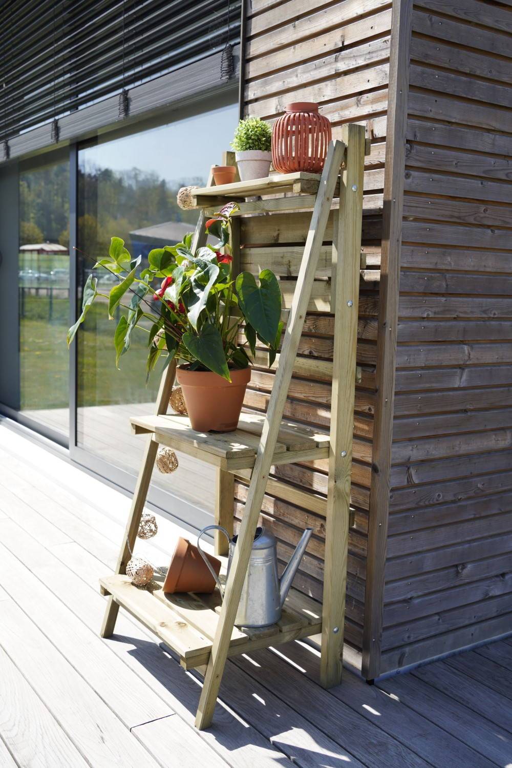 Jardipolys - Etagère pliable GIZEH 58 x 44 x H. 140 cm - pin classe 3 FSC ® Jardipolys - Image 2
