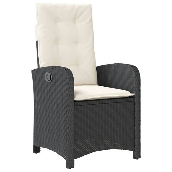 ComfortXL - Fauteuils Relax de Jardin Inclinables Résine Tressée Dossier Réglable pour Terrasse Lot de 2 Noir – ComfortXL Outdoor Living - Image 4
