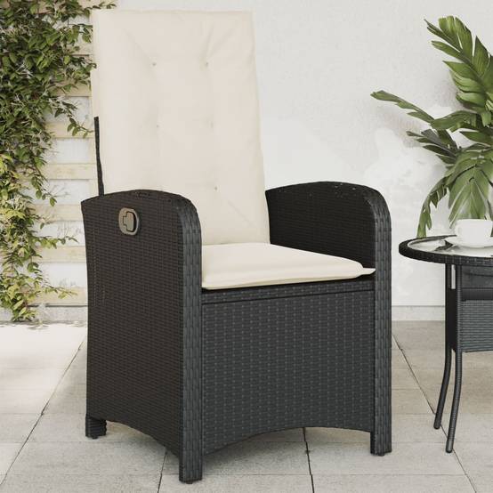 ComfortXL - Fauteuils Relax de Jardin Inclinables Résine Tressée Dossier Réglable pour Terrasse Lot de 2 Noir – ComfortXL Outdoor Living - Image 3